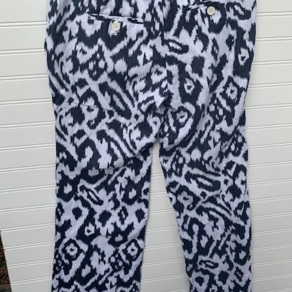 🐣🐣Loft Linen White and  Black pants Size 0P🐣🐣 - Picture 6 of 8